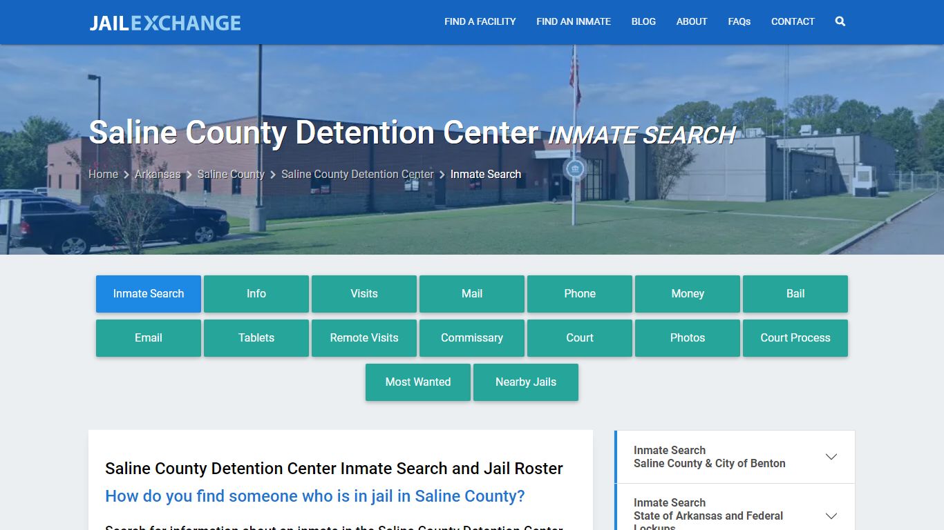 Saline County Detention Center Inmate Search - Jail Exchange